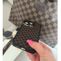 Чохол для iPhone 13 pro "LV Style"в стилі Louis Vuitton  з золотою оправою